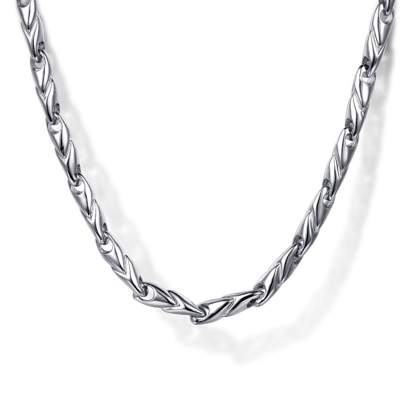 Sterling Silver Solid Men's Wheat Chain Necklace 20 inch Sterling Silver Solid Men's Wheat Chain Necklace 20 inch