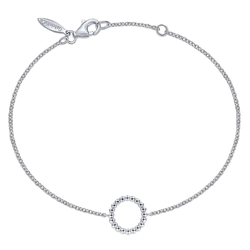 Sterling Silver Bujukan Circle Chain Bracelet Sterling Silver Bujukan Circle Chain Bracelet