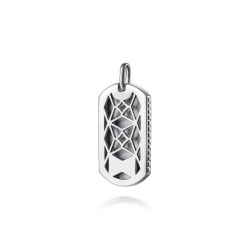 Sterling Silver Dog Tag Pendant thumbnail 2