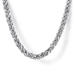 22 Inch Sterling Silver Men's Wheat Chain thumbnail 1