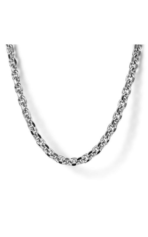 22 Inch Sterling Silver Solid Men's Link Chain Necklace