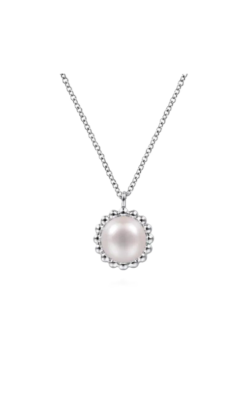 Sterling Silver Bujukan Pearl Pendant Necklace