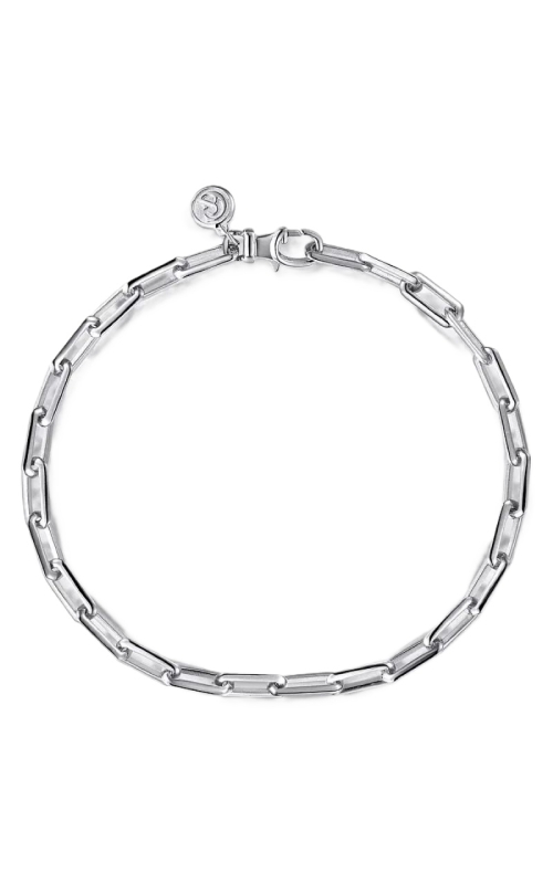 Sterling Silver Elongated Chain Bracelet