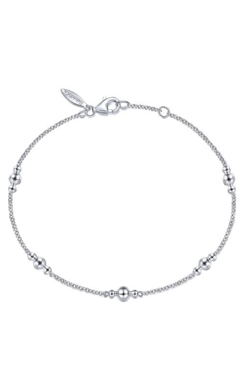 Sterling Silver Beaded Station Bracelet