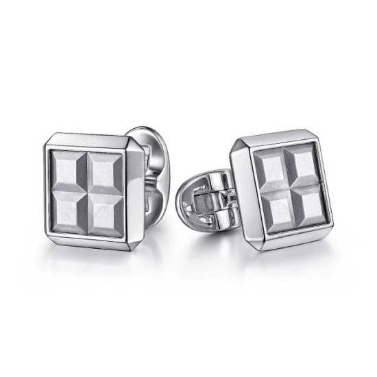 Sterling Silver Square Cufflinks
