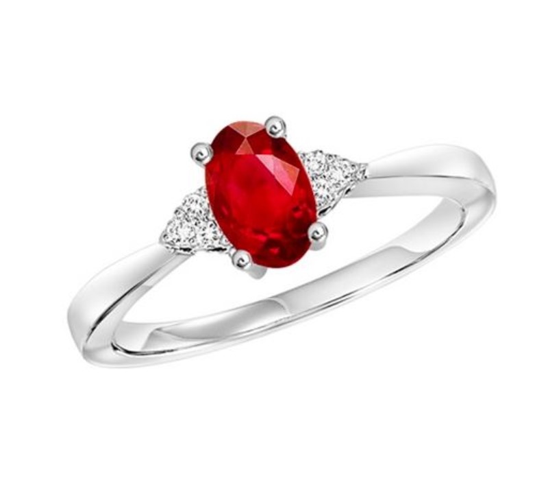 Garnet and Diamond Ring