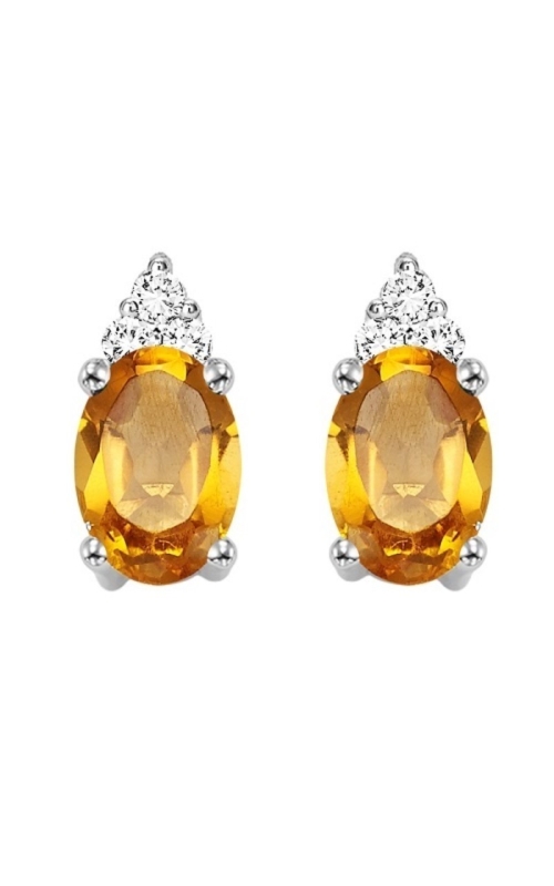 Oval Citrine Earrings