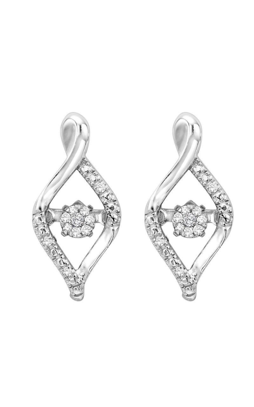 Silver Diamond Rhythm Of Love Earrings