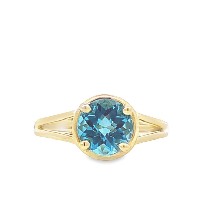 Swiss Blue Topaz Ring