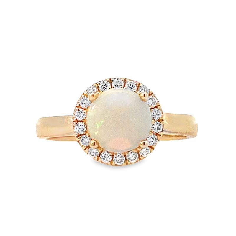 Opal & Diamond Ring