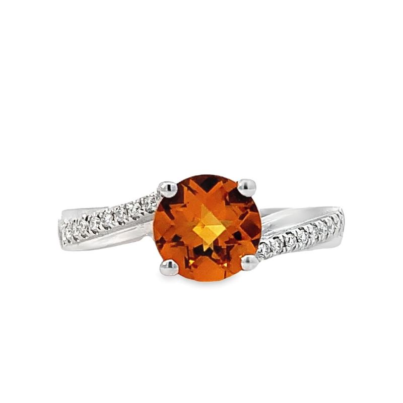 Citrine & Diamond Ring