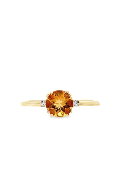 Citrine & Diamond Ring