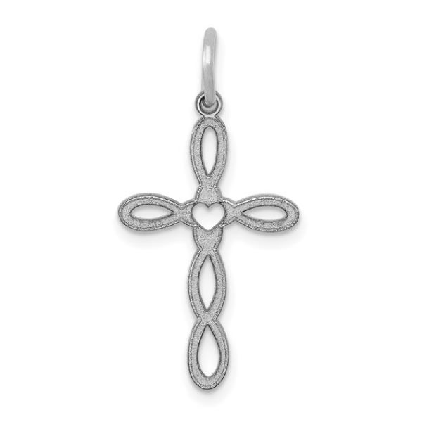Loop Design Heart Cross Charm Loop Design Heart Cross Charm