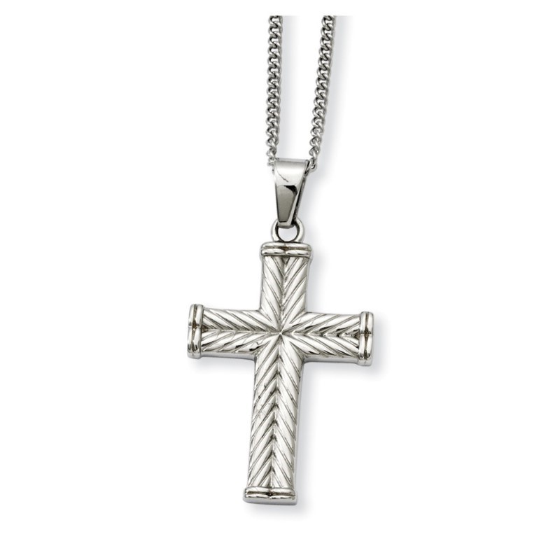 Gent's Stainless Steel Cross Pendant Gent's Stainless Steel Cross Pendant