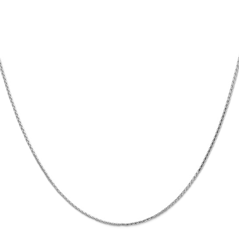 14k White Gold 18 inch Diamond Cut Wheat Chain 14k White Gold 18 inch Diamond Cut Wheat Chain
