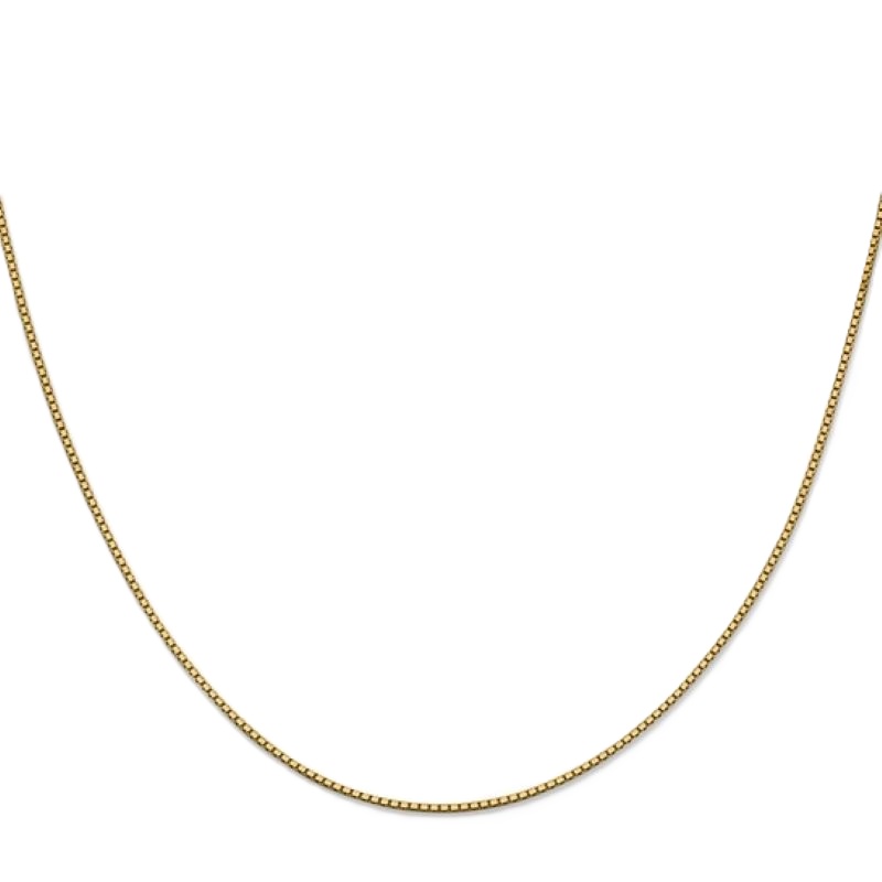 14k Yellow Gold 18" .95mm Box Chain w/ Lobster Claw Clasp 14k Yellow Gold 18" .95mm Box Chain w/ Lobster Claw Clasp