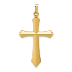 14k Yellow Gold Cross Pendant thumbnail 1