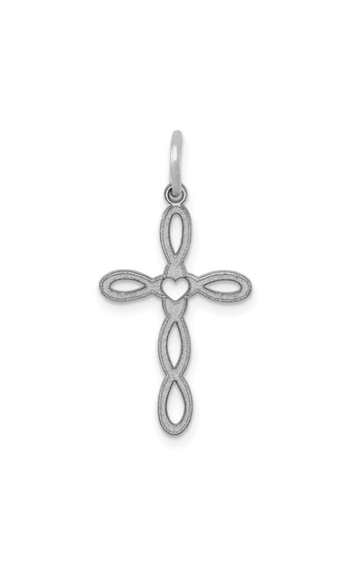 Loop Design Heart Cross Charm