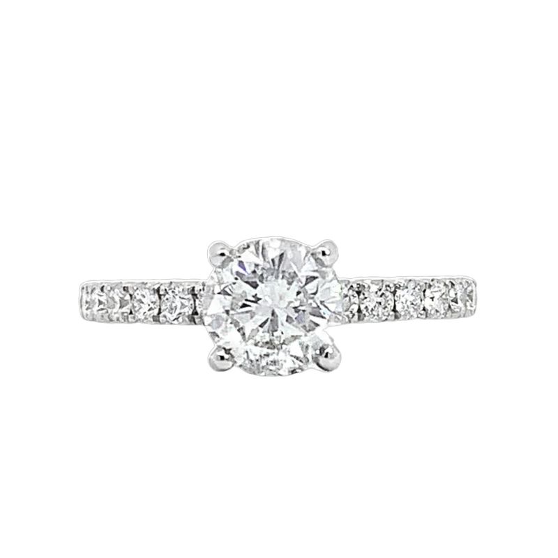 Round Diamond Center Engagement Ring Round Diamond Center Engagement Ring