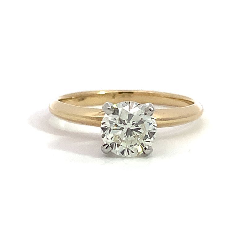 14K Yellow Gold Round Solitaire Engagement Ring 14K Yellow Gold Round Solitaire Engagement Ring