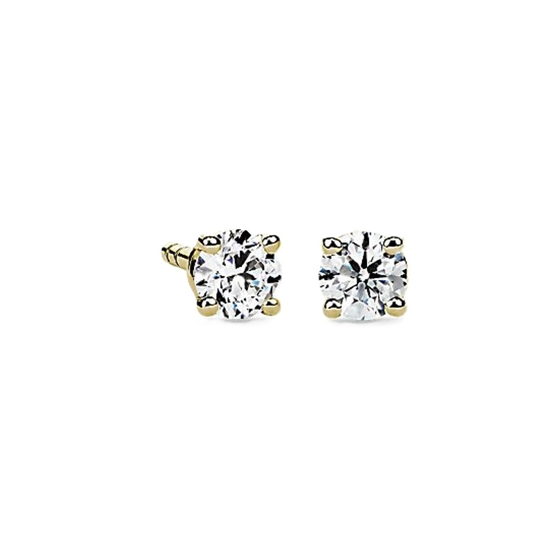 14k Yellow Gold 1/4cttw Natural Diamond Stud Earrings