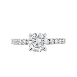 Round Diamond Center Engagement Ring thumbnail 1
