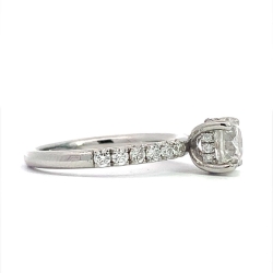 Round Diamond Center Engagement Ring thumbnail 2