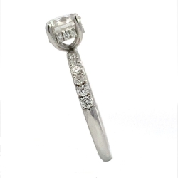 Round Diamond Center Engagement Ring thumbnail 4