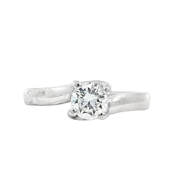 Natural Diamond Solitaire Engagement Ring