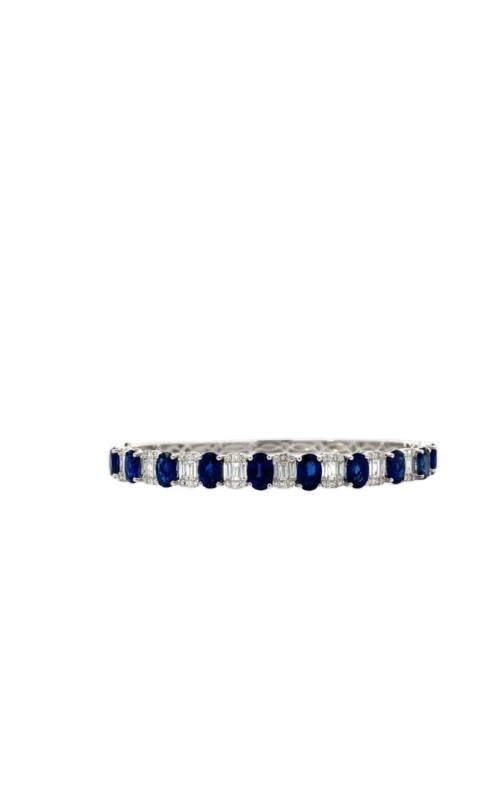 Sapphire & Diamond Bangle Bracelet