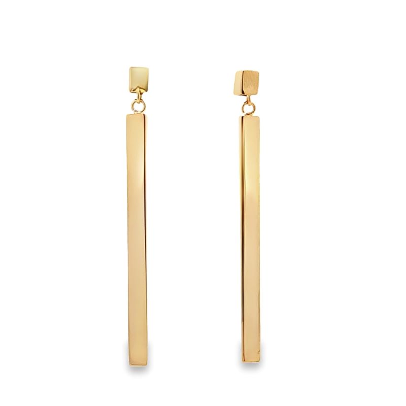 Estate Gold Bar Earrings Estate Gold Bar Earrings