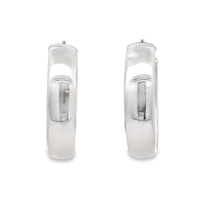 Estate White Gold Hoop Earrings Estate White Gold Hoop Earrings