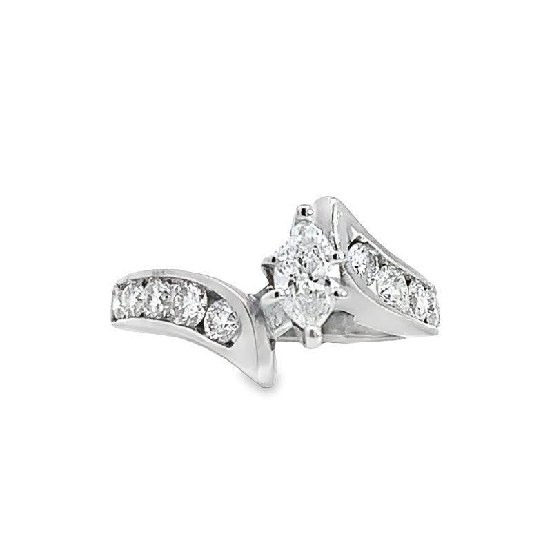 Estate Diamond Marquise Engagement Ring Estate Diamond Marquise Engagement Ring