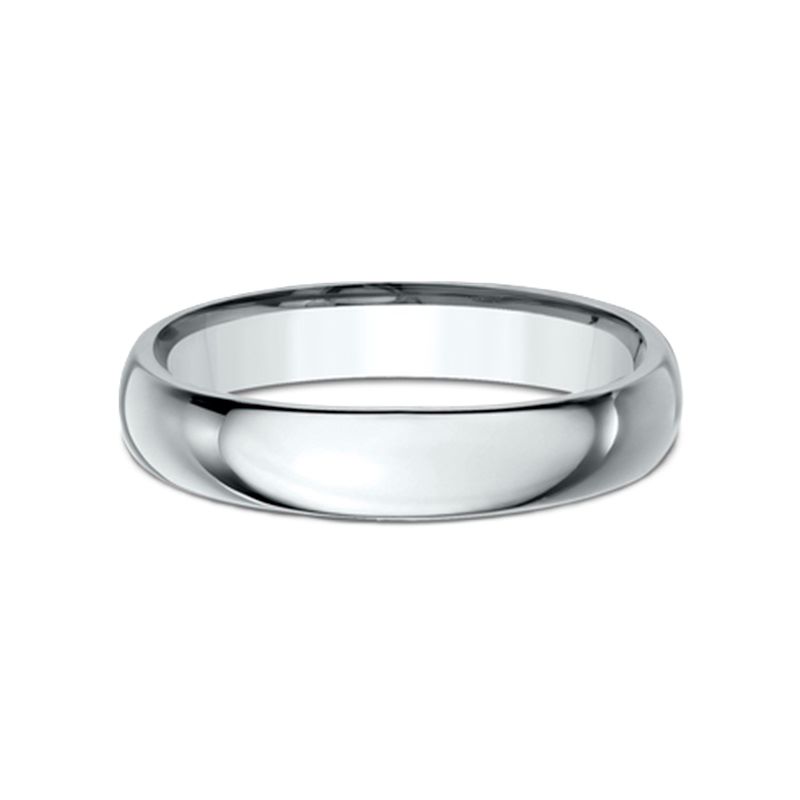 Estate 14k White Gold 4mm Wedding Band SIZE 6