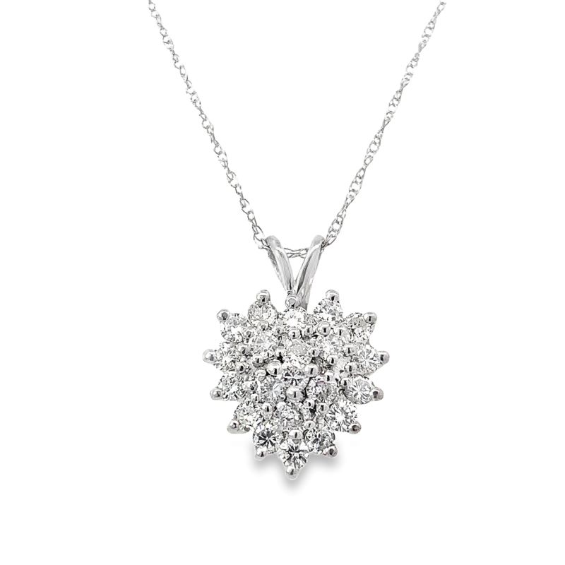 Estate Diamond Heart Necklace Estate Diamond Heart Necklace
