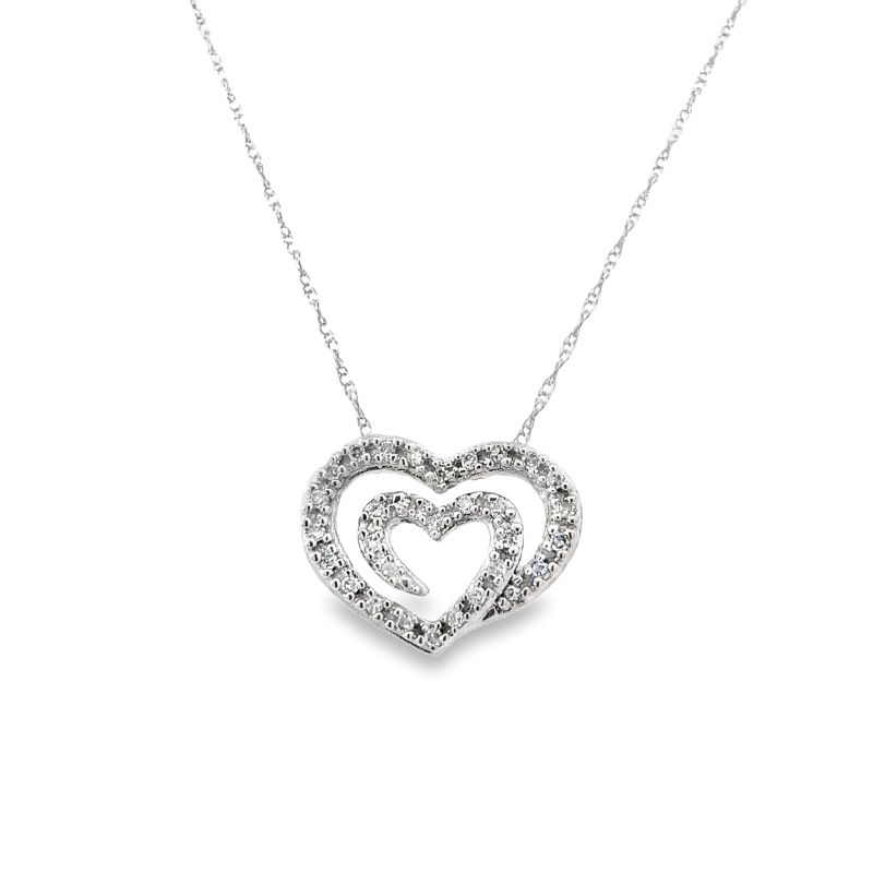 Estate Diamond Heart Necklace Estate Diamond Heart Necklace
