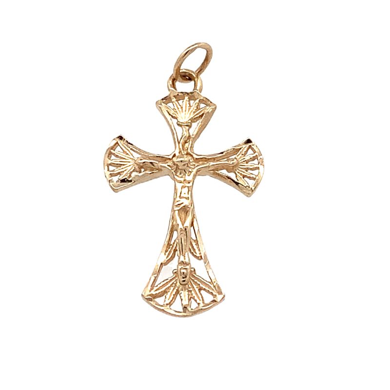 Estate 14k Yellow Gold Cross Pendant Estate 14k Yellow Gold Cross Pendant
