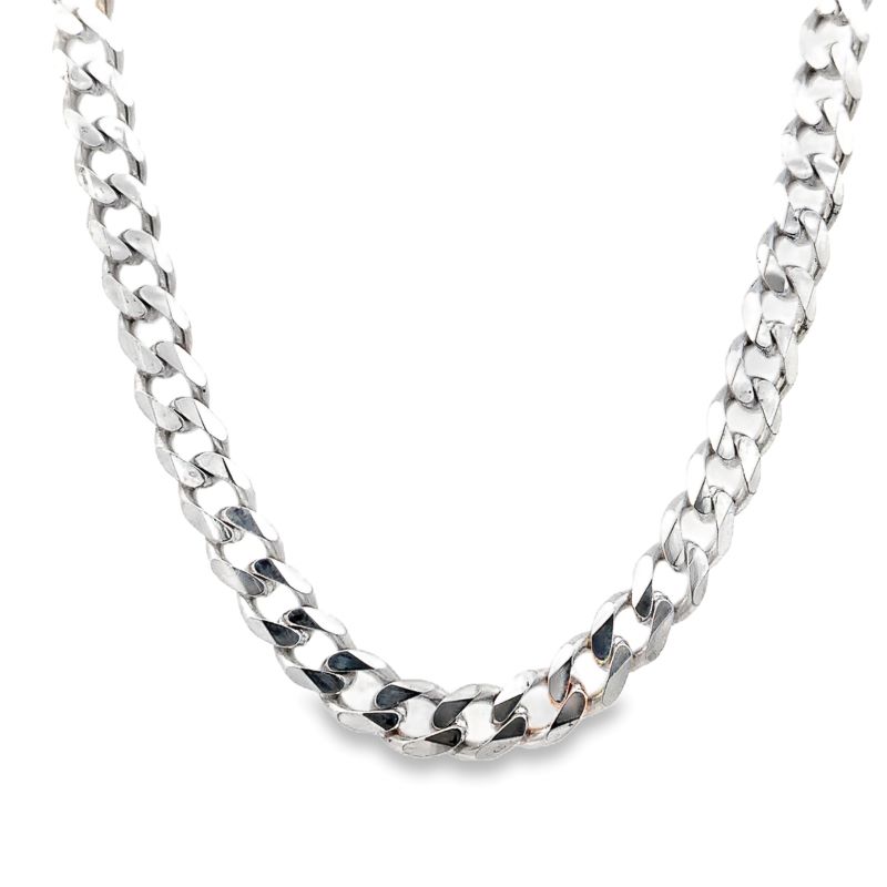 Estate Silver Curb Chain Estate Silver Curb Chain