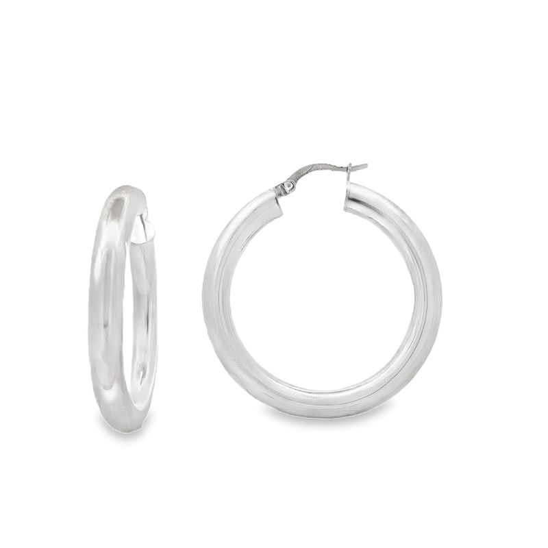 Etate Sterling Silver Hoop Earrings Etate Sterling Silver Hoop Earrings