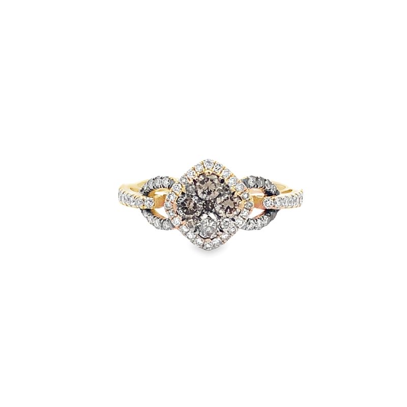 Estate Chocoalte and White Diamond Ring Estate Chocoalte and White Diamond Ring