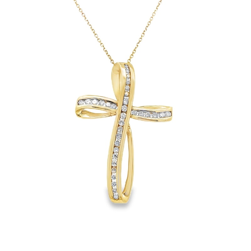 Estate Diamond Cross Pendant Estate Diamond Cross Pendant