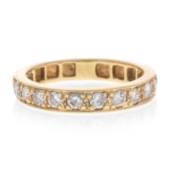 Estate 14K Yellow Gold Diamond Wedding Band