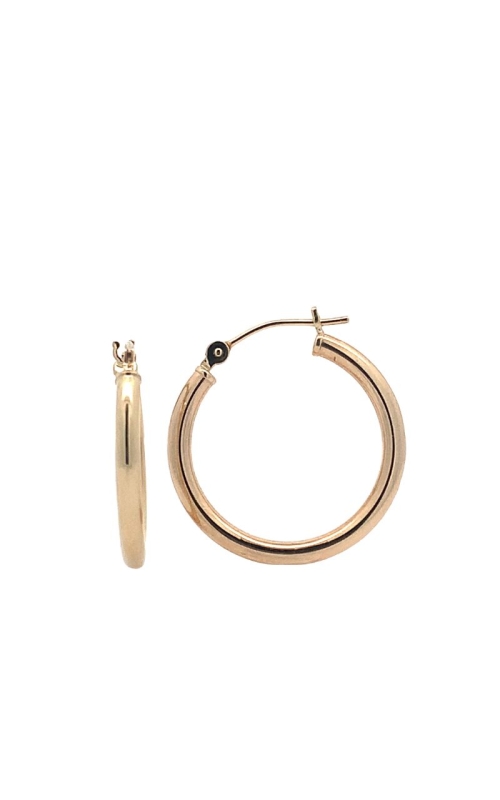 Estate 14k Yellow Gold Small Hoops
