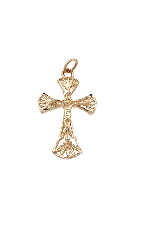 Estate 14k Yellow Gold Cross Pendant