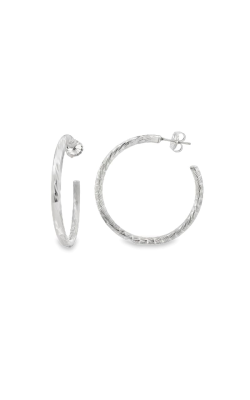 Estate Sterling Silver Hoop Earrings