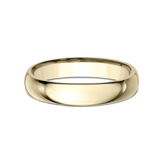 Estate 14k Yellow Gold 4.3mm Wedding Band SIZE 10.5