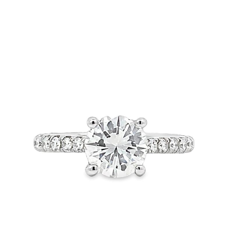 Round Diamond Engagement Ring w/Hidden Halo Round Diamond Engagement Ring w/Hidden Halo
