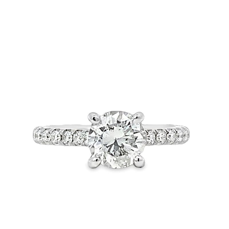Round Diamond Engagement Ring w/ Hidden Halo Round Diamond Engagement Ring w/ Hidden Halo