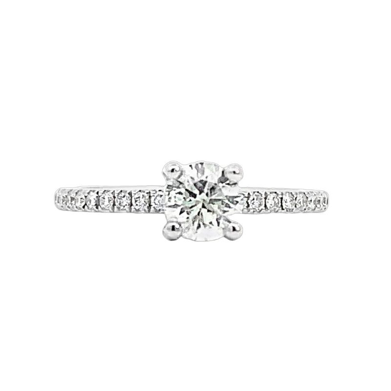 Round Diamond Center Engagement Ring Round Diamond Center Engagement Ring