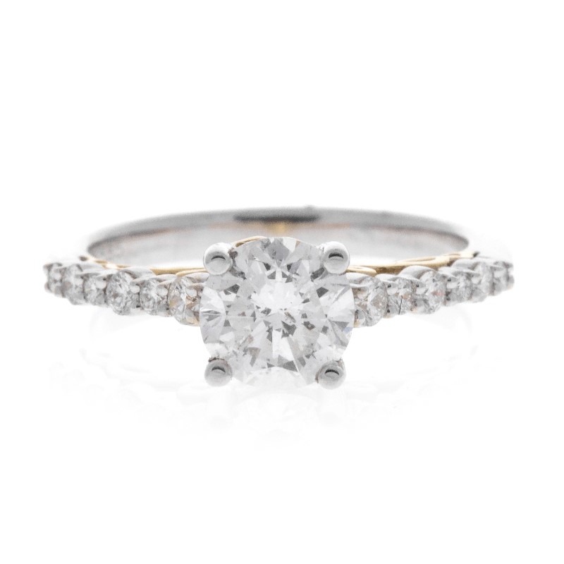 14K Two Tone Diamond Engagement Ring 14K Two Tone Diamond Engagement Ring